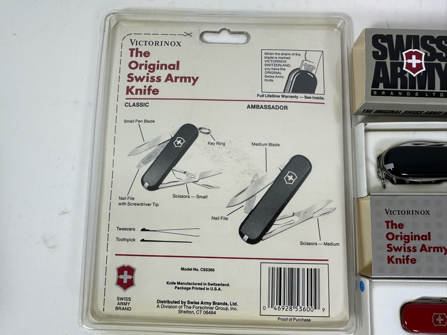 (8) Swiss Army Knives With Original Boxes / Packaging - See Details For Types Of Knives [Photo 9]