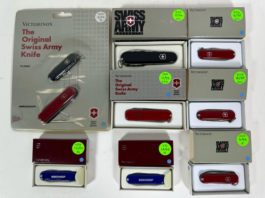 (8) Swiss Army Knives With Original Boxes / Packaging - See Details For Types Of Knives [Photo 3]