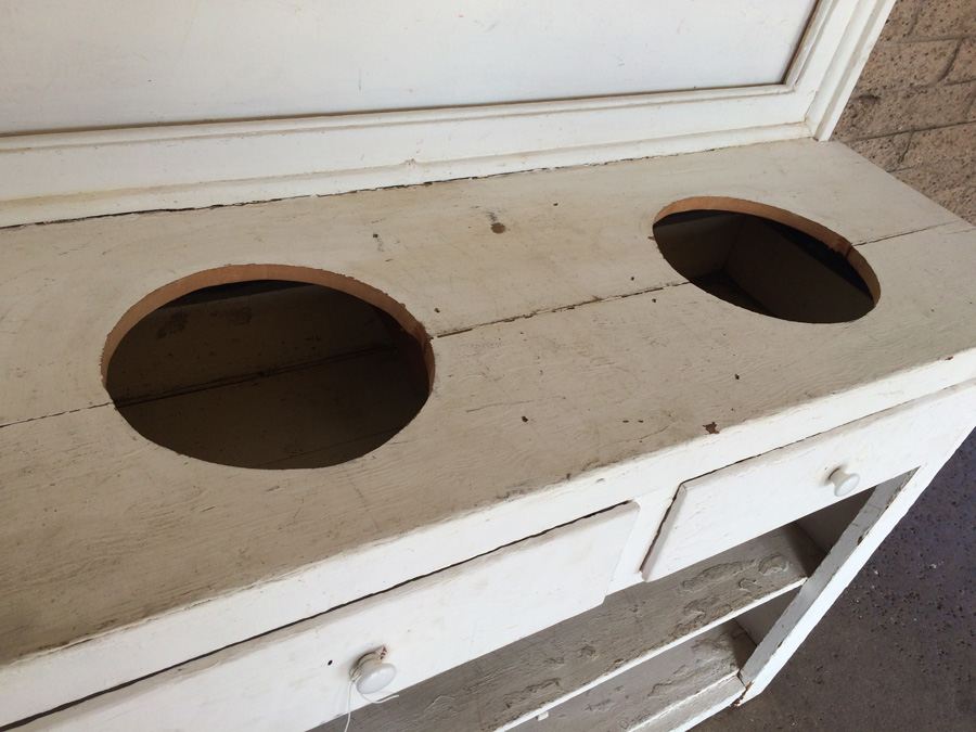 Large White Vintage Cabinet - Great for Display [Photo 8]