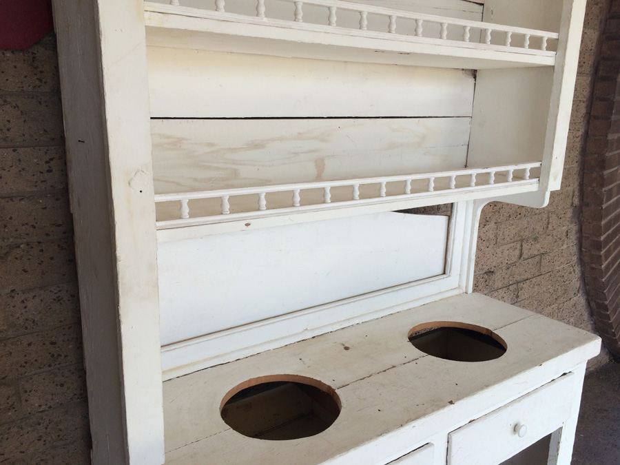 Large White Vintage Cabinet - Great for Display [Photo 5]