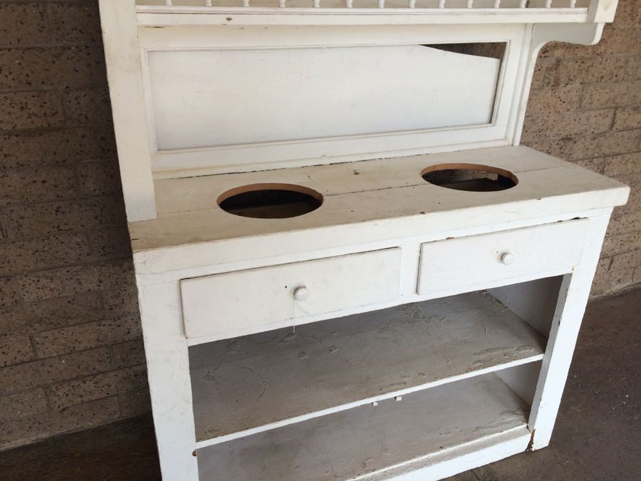 Large White Vintage Cabinet - Great for Display [Photo 6]