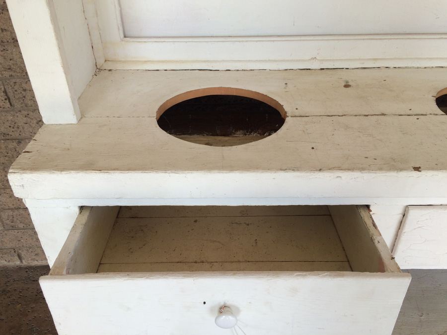 Large White Vintage Cabinet - Great for Display [Photo 9]