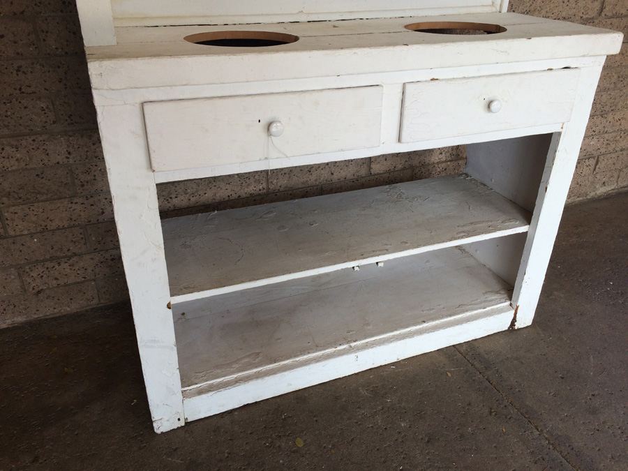 Large White Vintage Cabinet - Great for Display [Photo 7]