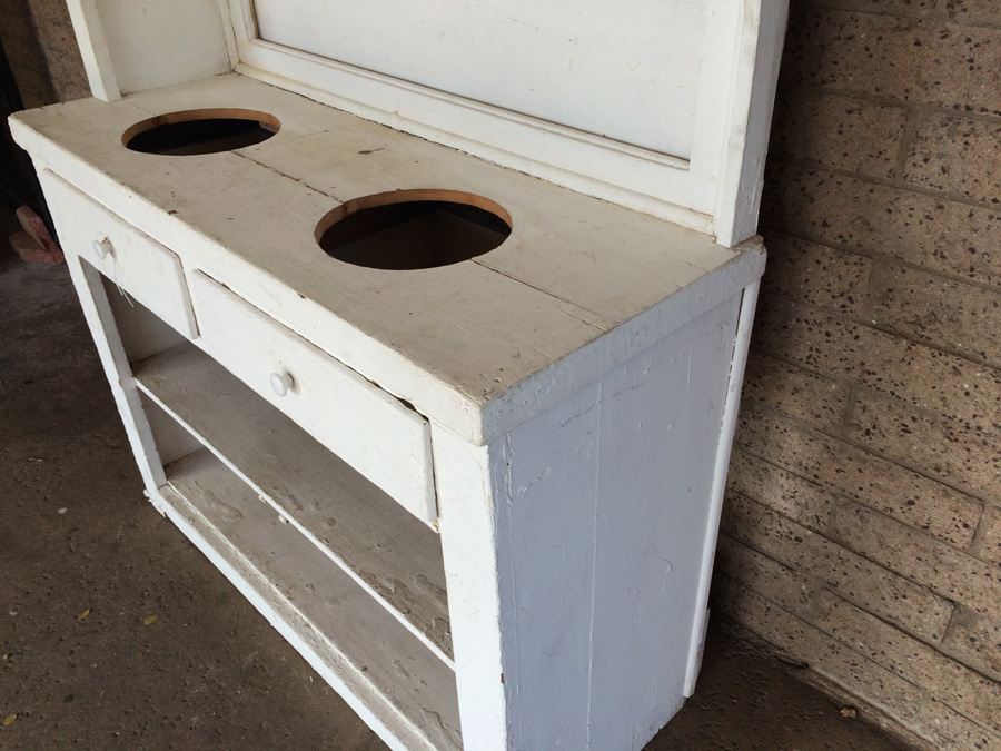 Large White Vintage Cabinet - Great for Display [Photo 10]