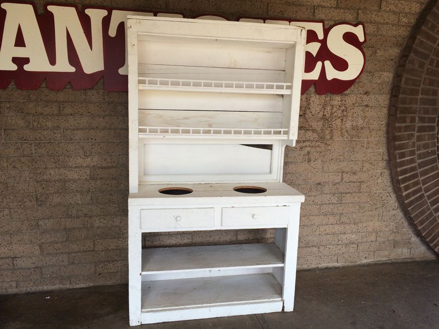 Large White Vintage Cabinet - Great for Display [Photo 1]