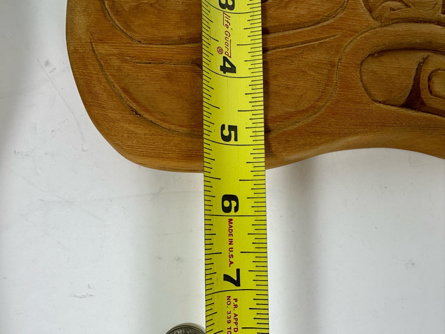 Pair Of Vintage Alaskan Wood Carvings Wall Decor 7W X 15H & 8.5W X 5.5H [Photo 13]