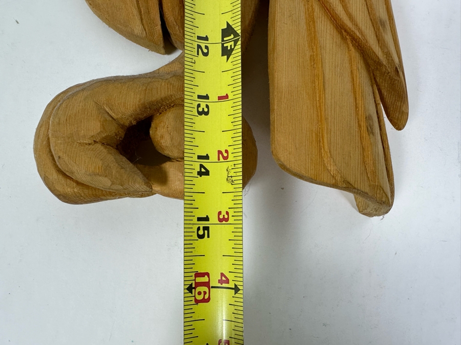 Pair Of Vintage Alaskan Wood Carvings Wall Decor 7W X 15H & 8.5W X 5.5H [Photo 11]