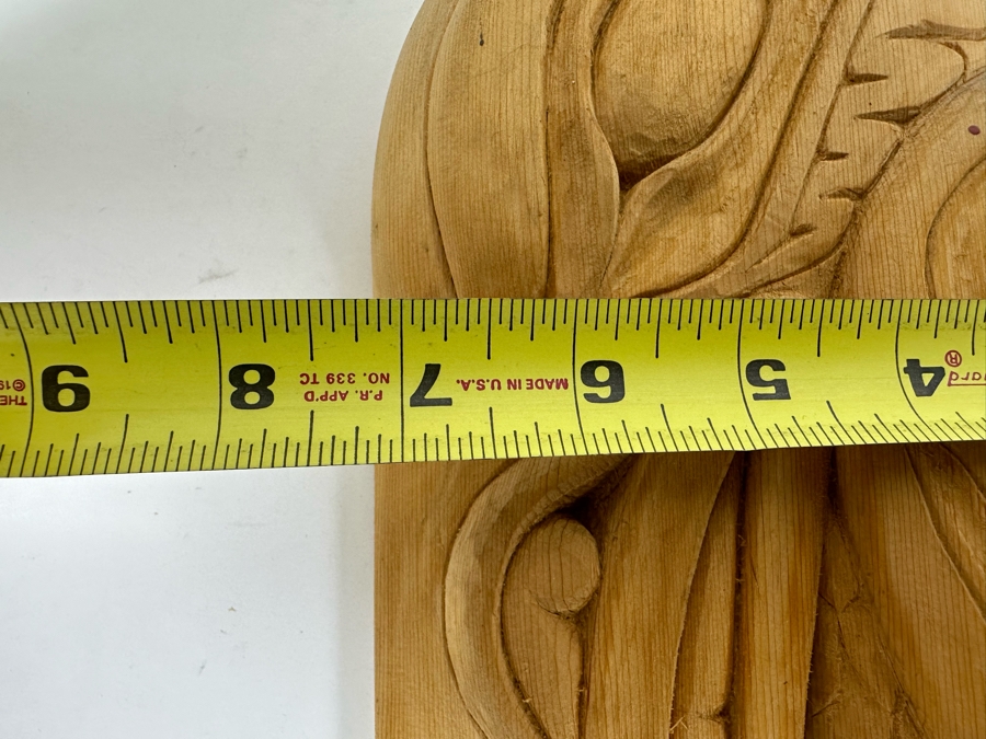 Pair Of Vintage Alaskan Wood Carvings Wall Decor 7W X 15H & 8.5W X 5.5H [Photo 10]