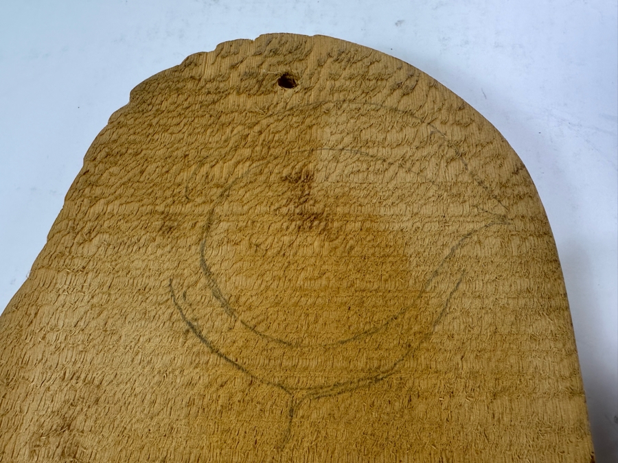 Pair Of Vintage Alaskan Wood Carvings Wall Decor 7W X 15H & 8.5W X 5.5H [Photo 9]