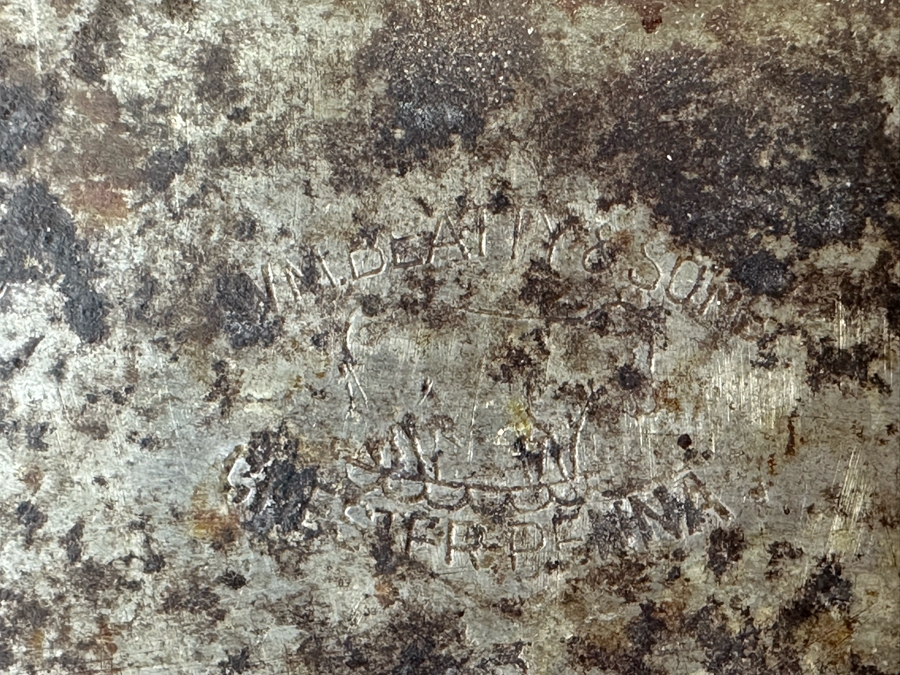 Large Antique Meat Cleaver By W. M. Beatty & Son Chester, PA 20.5W X 6H (Blade Is 9.5L) [Photo 7]