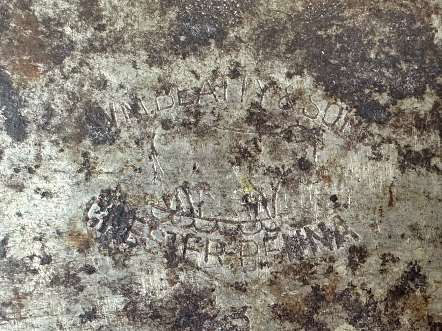 Large Antique Meat Cleaver By W. M. Beatty & Son Chester, PA 20.5W X 6H (Blade Is 9.5L) [Photo 9]