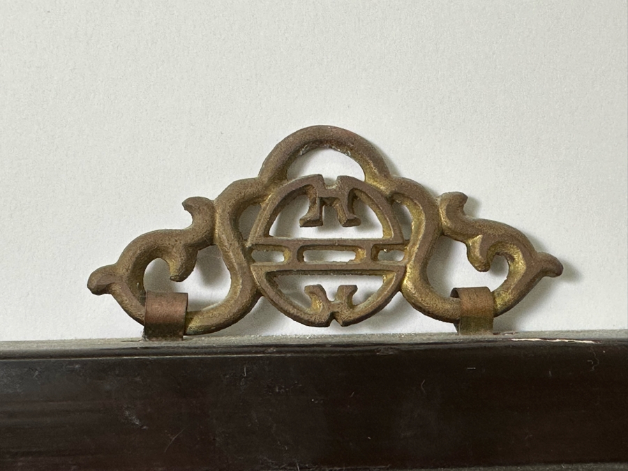 Vintage Chinese Reverse Painting On Glass Of Buddha Guanyin With Acolytes Framed 19.5 X 27.5 [Photo 22]