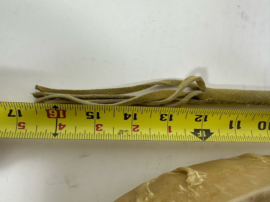 Vintage Native American Round Hand Drum 14.5W X 4H [Photo 10]