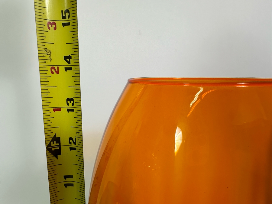 Pair Of Mid-Century Footed Art Glasses 10H & 14H [Photo 9]