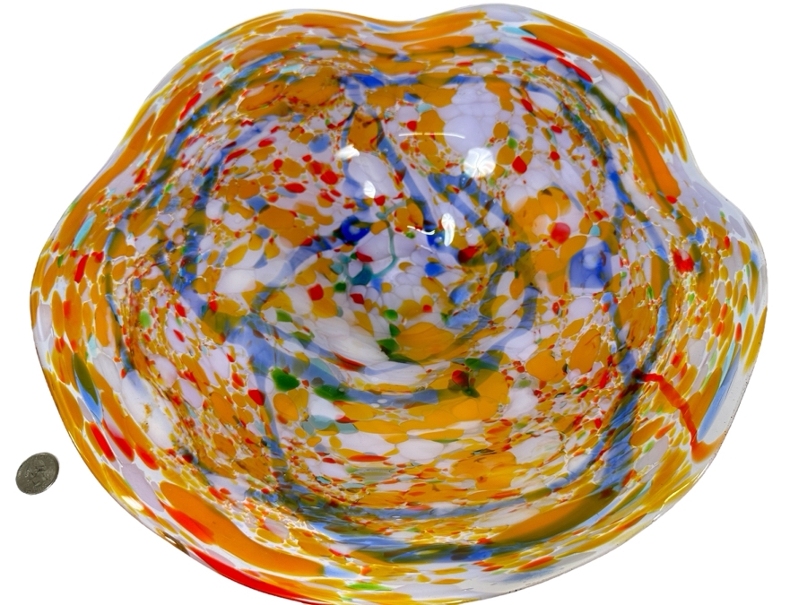 Art Glass Centerpiece Bowl 15.5W X 3.5H [Photo 1]