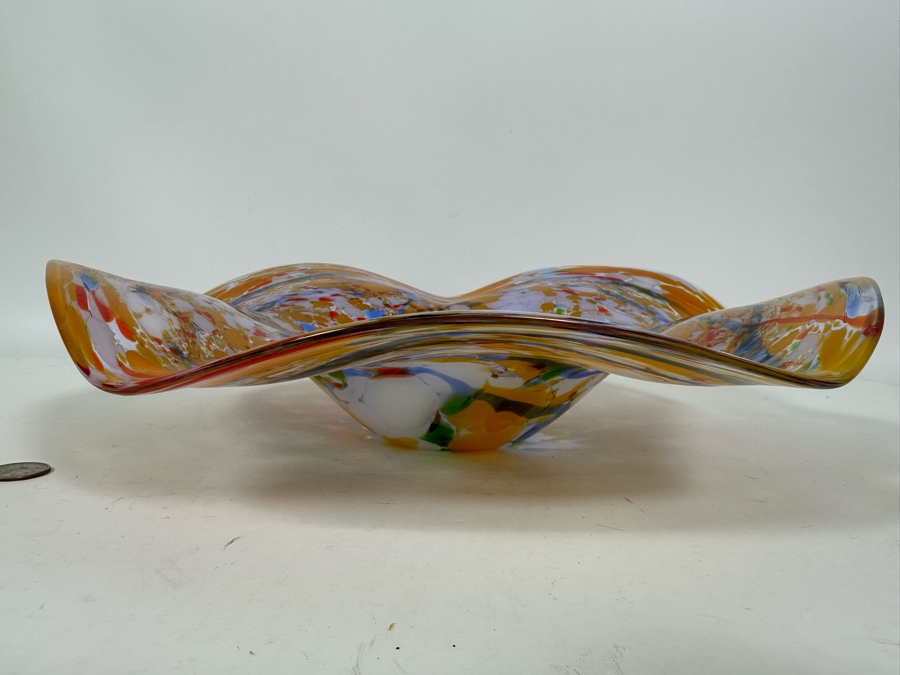 Art Glass Centerpiece Bowl 15.5W X 3.5H [Photo 5]