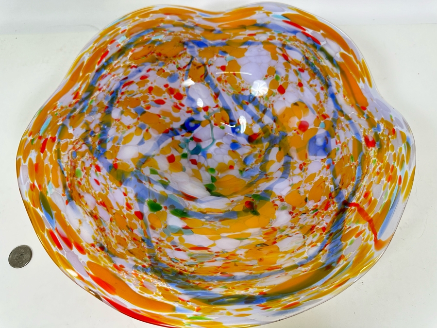 Art Glass Centerpiece Bowl 15.5W X 3.5H [Photo 3]