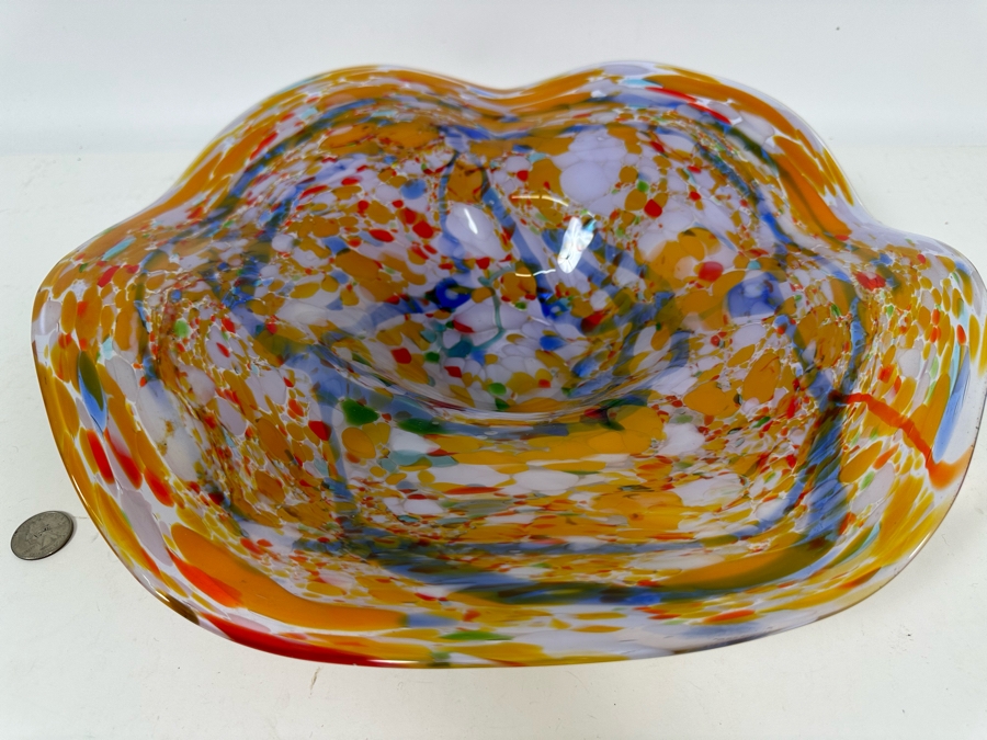 Art Glass Centerpiece Bowl 15.5W X 3.5H [Photo 6]