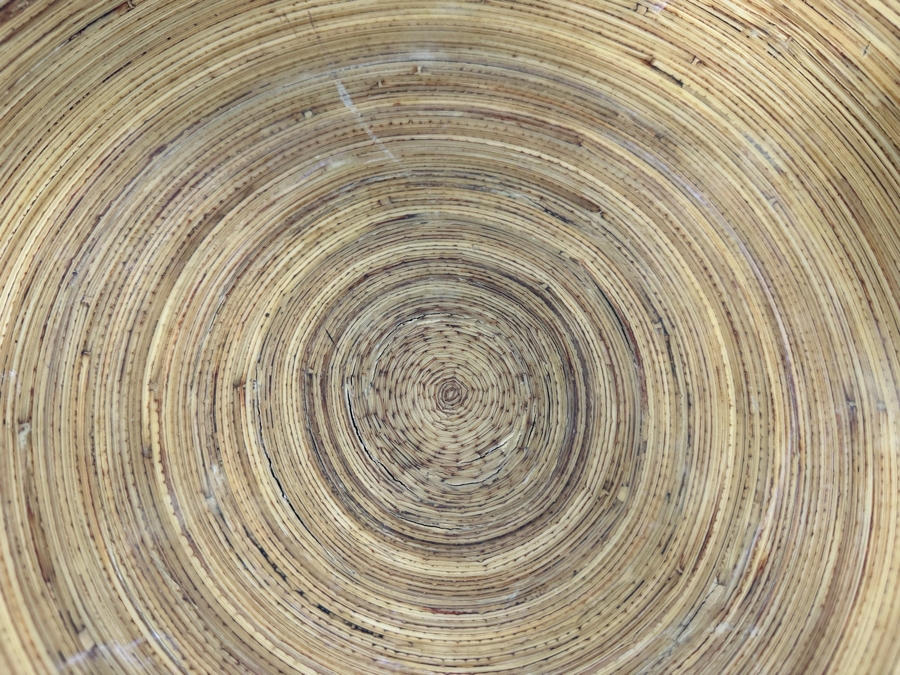 Large Round Centerpiece Bamboo Bowl 23.5R X 5H [Photo 6]