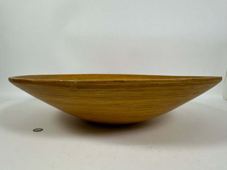 Large Round Centerpiece Bamboo Bowl 23.5R X 5H [Photo 5]