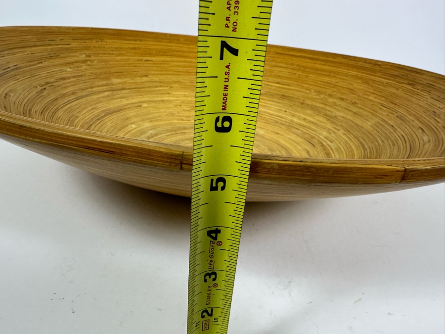 Large Round Centerpiece Bamboo Bowl 23.5R X 5H [Photo 8]