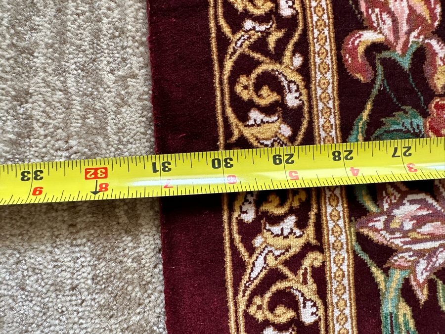 Vintage Finely Hand Knotted SIGNED Silk Persian Area Rug 31 X 49 [Photo 12]