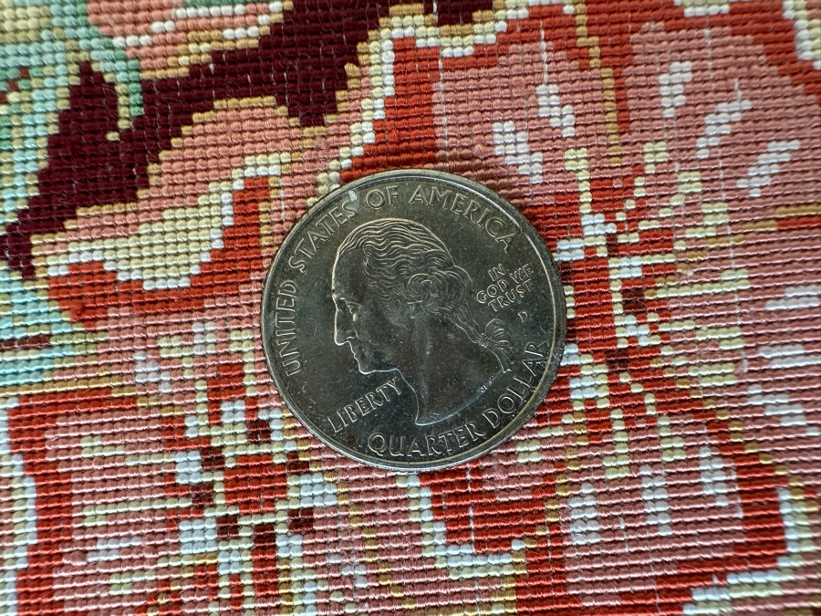 Vintage Finely Hand Knotted SIGNED Silk Persian Area Rug 31 X 49 [Photo 11]