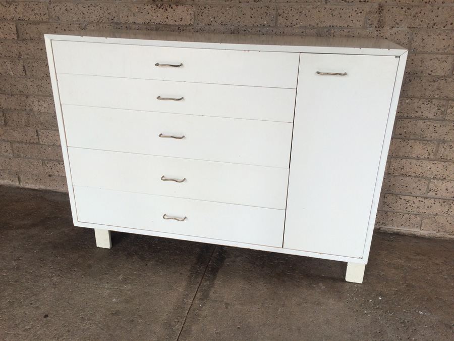 George Nelson For Herman Miller Chest Mid-Century Modern Painted White