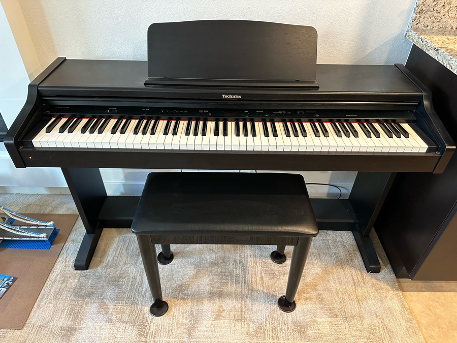 Technics SX-PX222 Digital Piano Black 53.5W X 19D X 32H With Bench