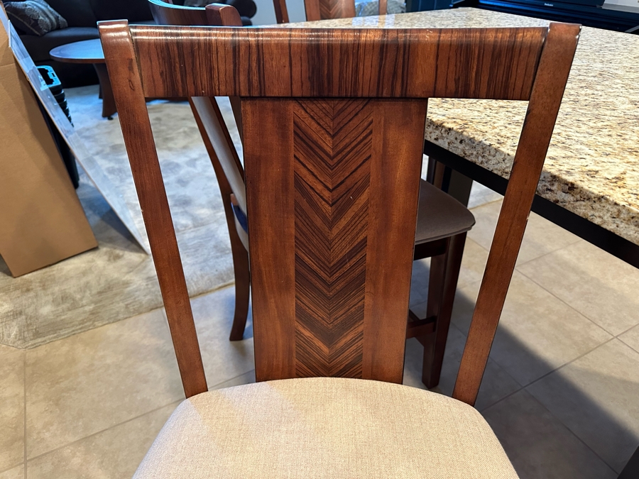 Three Wooden Bar Stools 26' Seat Height [Photo 6]