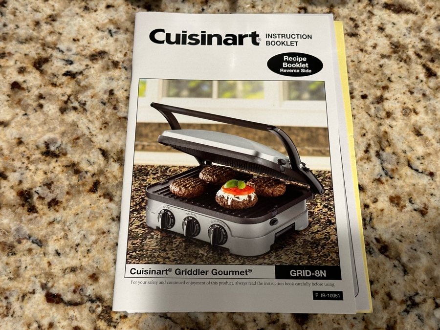 Cuisinart Griddler Gourmet GRID8N & Cuisinart Waffle Maker WMRCA