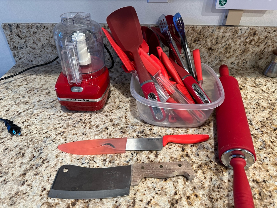 KitchenAid Blender With Assortment Of Untensils Including KitchenAid Plus Knives - See Photos [Photo 2]