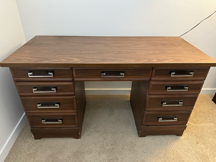 Mid-Century Desk By New Directions DMI Furniture 54W X 24D X 29.5H [Photo 4]
