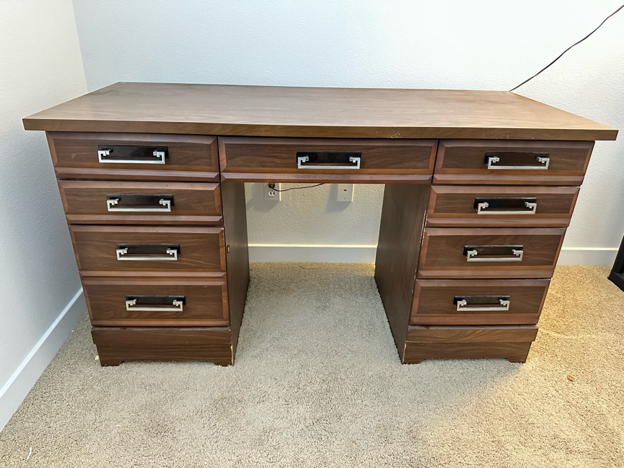 Mid-Century Desk By New Directions DMI Furniture 54W X 24D X 29.5H [Photo 2]