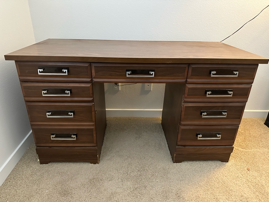 Mid-Century Desk By New Directions DMI Furniture 54W X 24D X 29.5H [Photo 3]