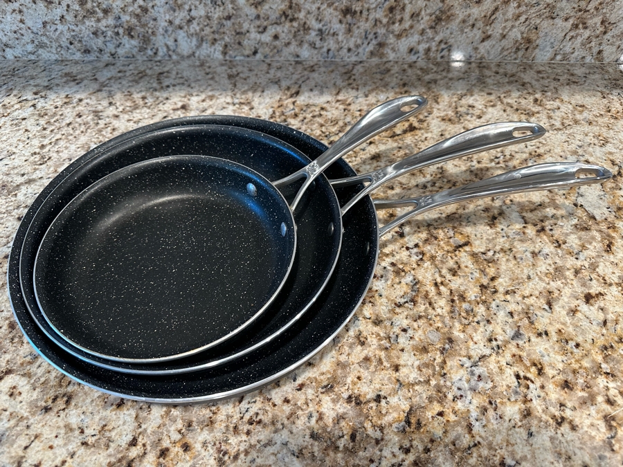 (3) J.A. Henckels International Aluminum Pans Skillets Made In Italy 8.5R - 12.5R [Photo 2]