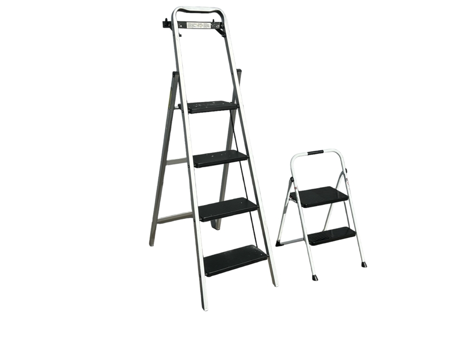 Pair Of Step Ladders - Larger Ladder Is A Commerical 5.5' Step Ladder