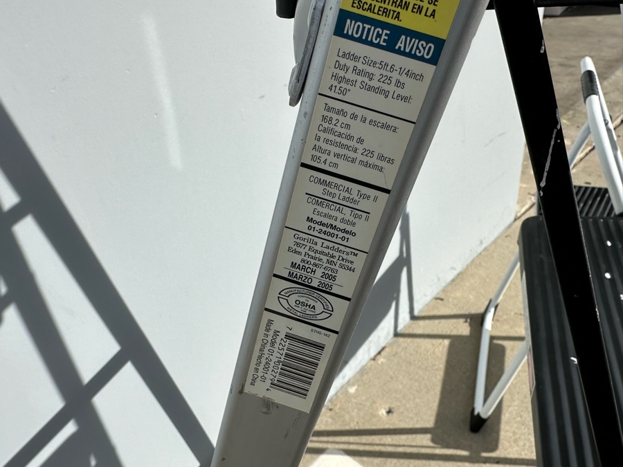 Pair Of Step Ladders - Larger Ladder Is A Commerical 5.5' Step Ladder [Photo 5]