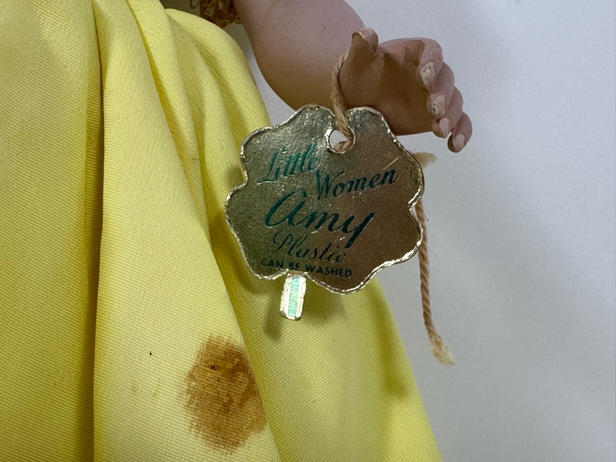 Vintage Madame Alexander Little Women Amy Plastic Doll With Original Tags 14L [Photo 5]