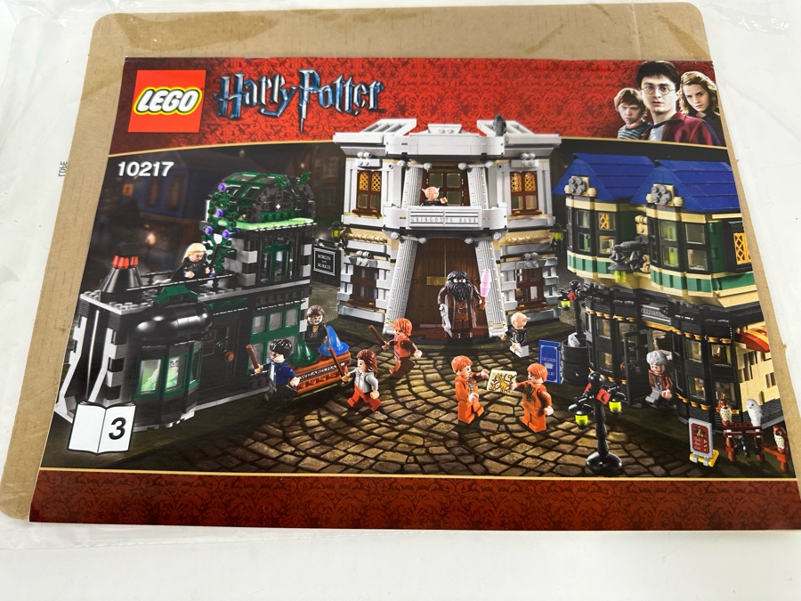 LEGO 10217 Harry Potter Diagon Alley With The Original Instruction