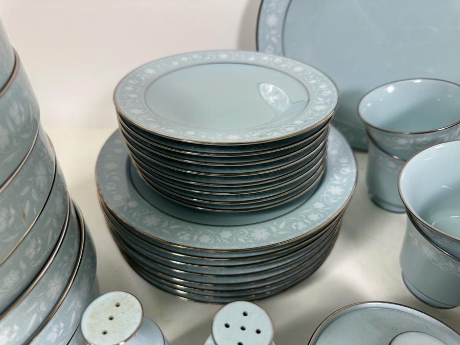 Noritake China Set Love Song Pattern 8002 W81 Japan Light Blue [Photo 7]