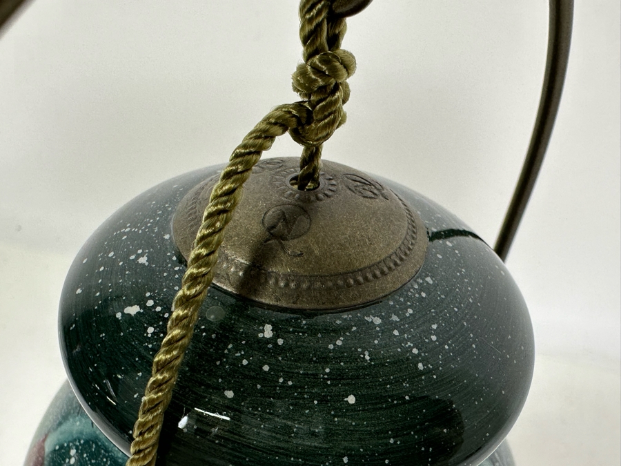 Limited Edition Reverse Painted Glass Ornament By Ne'Qwa Art With Box And Display Stand [Photo 10]