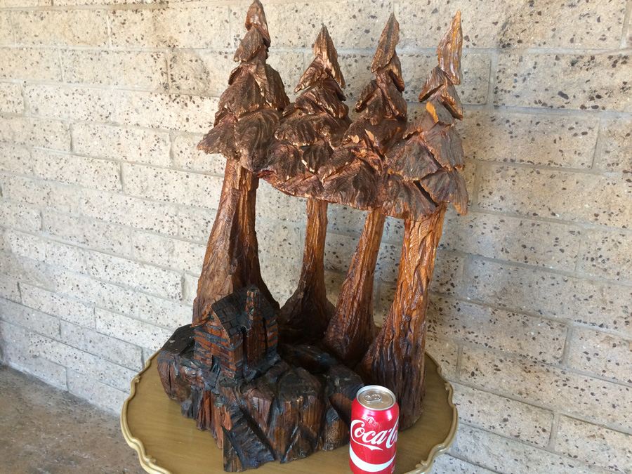 Large Hand Carved Wood Cabin In the Forrest [Photo 7]