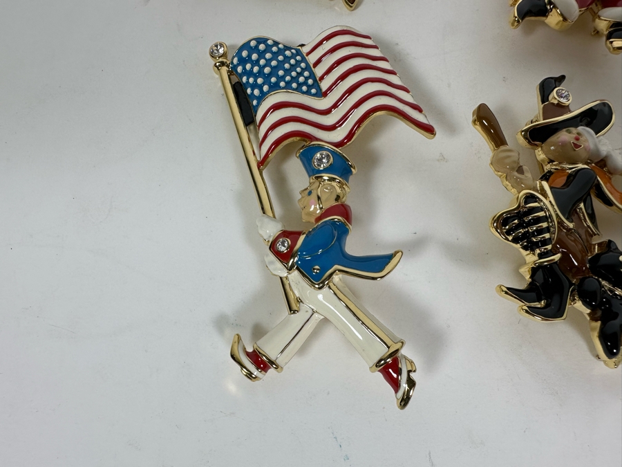 Collection Of Eight Bob Mackie Pins Brooches [Photo 3]