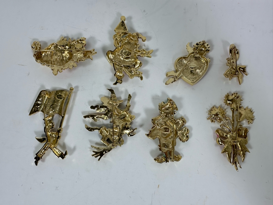 Collection Of Eight Bob Mackie Pins Brooches [Photo 11]