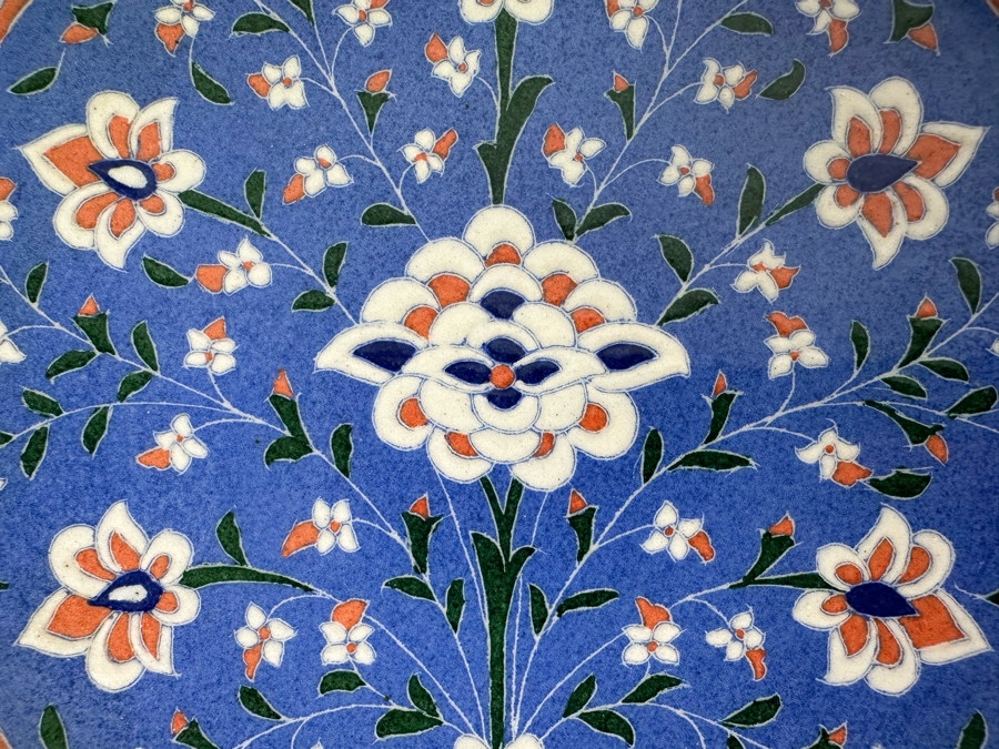 Hand Painted Turkish Plate Signed 11.5R [Photo 4]