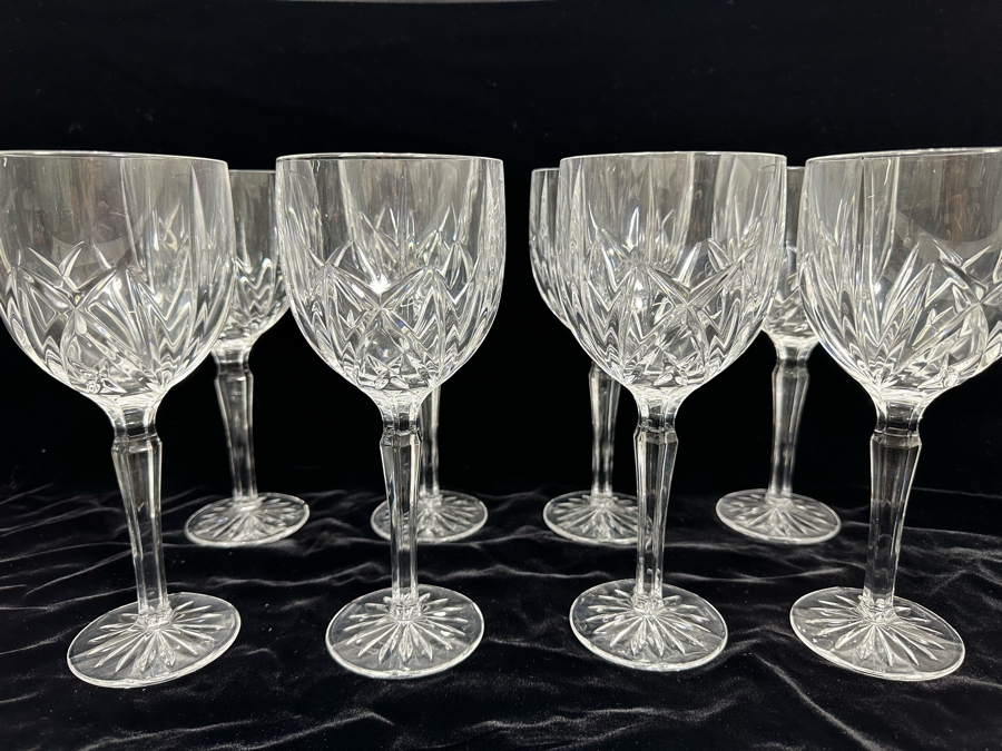 (8) Waterford Marquis Crystal Stemware Glasses 8.5H