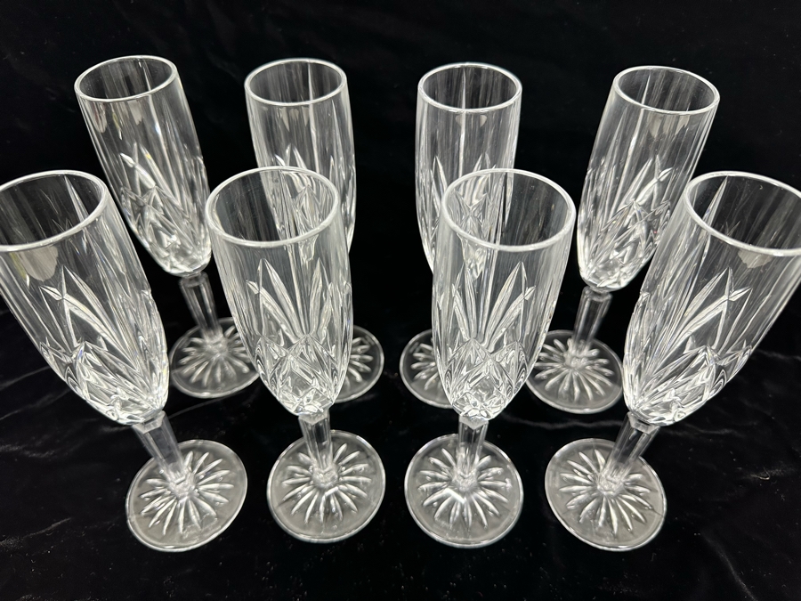 (8) Waterford Marquis Crystal Champagne Stemware Glasses 9H [Photo 4]