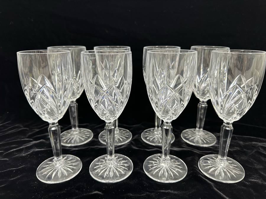 (8) Waterford Marquis Crystal Stemware Glasses 7 7/8H