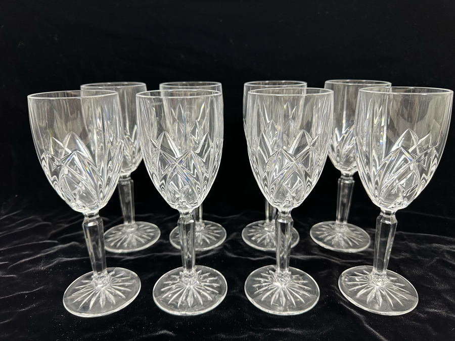 (8) Waterford Marquis Crystal Stemware Glasses 7 7/8H